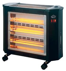 DCG Stufa elettrica al quarzo Potenza 2000 watt Temperatura variabile colore Nero - SA9624