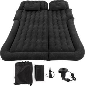Materasso ad aria, pieghevole, materiale PVC flock, nero