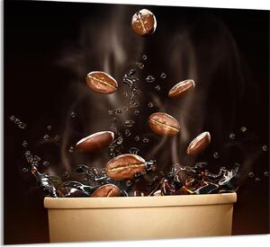 PIATTO IN VETRO PER CUCINA 65x60 Caffè