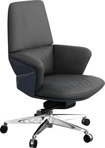 Elegante poltrona da ufficio in nero: comoda, elegante ed ergonomica