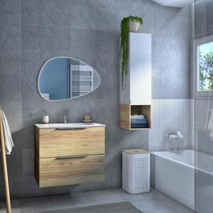 Specchio con illuminazione integrata bagno ovale L 80 x H 55 cm SENSEA