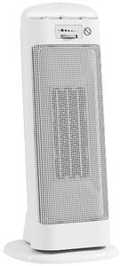 HOMCOM Stufa Elettrica Ceramica 2000W, 4 Modalità e Riscaldamento Regolabile, Oscillazione a 55°, Bianco | Aosom Italy