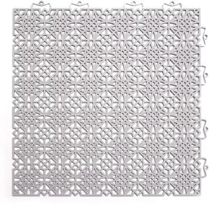 Piastrelle in PVC grigio chiaro resistenti alle intemperie