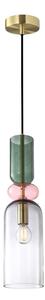 Lampada a sospensione Manso multicolore 1xE14x40W in vetro, dimensioni: 153x11x11 cm, IP20, Italux