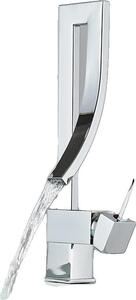 Rubinetto per lavabo, monocomando, girevole a 360 gradi, cromo