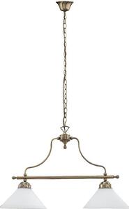Rabalux 2707 Lampadario 2 spot Marian, E27, bronzo-argento-bianco, classico, 70cm