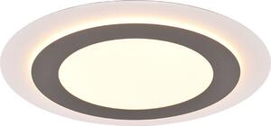 Lampada da soffitto MORGAN con telecomando, argento, Ø 45 cm