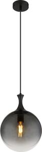 Globo Lighting lampada a sospensione in metallo nero opaco, 1x E27 LED