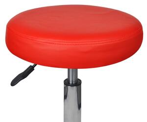 84960 Sgabello regolabile in altezza rosso