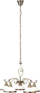 Rabalux 2755 Lampadario 5 spot Elisett, E27, bronzo-argento, rotondo, classico, ø640mm