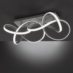 Plafoniera moderno INDIGO LED dimmerabile , in metallo, grigio95 cm, 2 luci 5500 LM WOFI