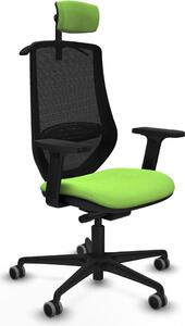 Sedia da ufficio Piqueras y Crespo modello D036G2H, colore pistacchio