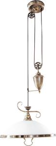 Rabalux 2756 Lampadario 1 spot Elisett, E27, bronzo-argento, rotondo, classico, ø410mm