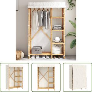 The Living Store Stendibiancheria 110x45x170 cm Bambus