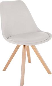 Sedia da pranzo con rivestimento in tessuto - schienale comfort integrato