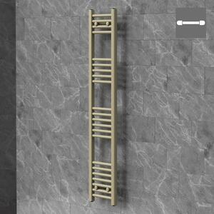 Asciugamani radiante LuxeBath Sahara, 300x1400 mm, beige, con attacco laterale, asciugamani radiante a pannello, porta asciugamani radiante da parete per bagno