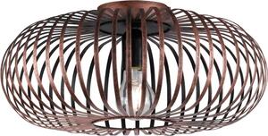 Trio Leuchten - Plafoniera di design I Lampada da soffitto I Lampada I Apparecchio marrone ruggine - Johanna I Soggiorno I Camera da letto - Tondo in acciaio - LED adatto E27