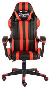 VidaXL Sedia da gioco in ecopelle nera e rossa