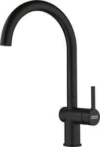 Miscelatore da cucina Franke Active J con bocca girevole, nero opaco 115.0653.398