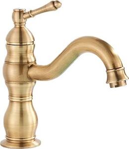Rubinetto per lavabo, Finitura ottone antico, Facile installazione, Ottone antico S
