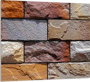 PIATTO IN VETRO PER CUCINA 65x60 Mattone