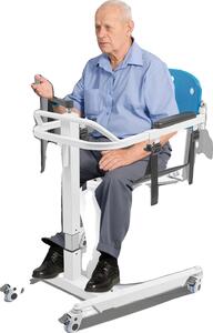 Sedia di trasferimento per pazienti, regolabile da 42 a 77 cm, portata 120 kg, 40 x 42,4 cm