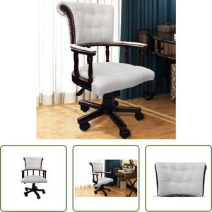 The Living Store Sedia girevole da ufficio bianca
