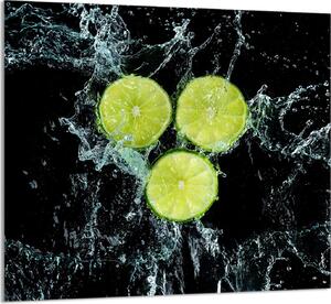 PIATTO IN VETRO PER CUCINA 65x60 Limone