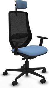 Sedia da ufficio Piqueras y Crespo D036N2W Blu cielo