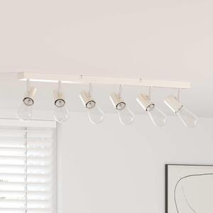 VidaXL Faretto da soffitto con faretti nichel 73 x 6,5 x 11,5 cm metallo