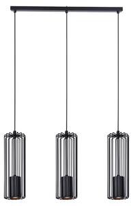 Lampadario FALCON nero 3xGU10x50W in metallo, dimensioni: 162x67x10 cm, IP20, Kaja