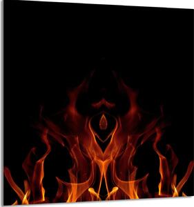 PIATTO IN VETRO PER CUCINA 60x65 Fuoco