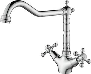 Miscelatore da cucina classico AquaTrimo Windsor in look nostalgico, cromo 21WS7531CM