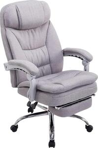 Sedia ergonomica da ufficio XL - Confortevole - Regolabile all'infinito - Imbottitura in poliestere | Colore: Grigio