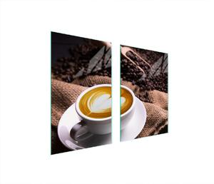 Piatto Di Protezione In Vetro Per Cucina 65X52 Caffè