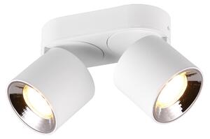 TRIO Faretto da incasso GUAYANA 651000231 per 2xGU10, H120 mm, metallo bianco, orientabile