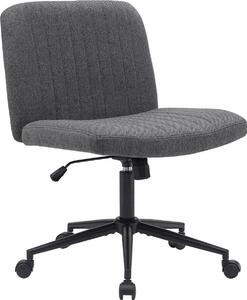 Sedia da ufficio - Sedia ergonomica girevole - Regolabile in altezza e girevole a 360 gradi | Colore: grigio scuro, Materiale: polvere