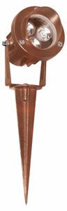 Proiettore LED da Esterno Caddie 3 con Ottica 45 Gradi, Temperatura Colore 2200K, Finitura Corten Texturizzato - Beneito & Faure Outdoor