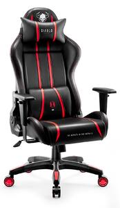 Diablo X-One 2.0 Gaming Chair Sedia da ufficio Sedia da scrivania Braccioli regolabili Design ergonomico Cuscino collo/glutei Nero-Rosa Piccolo