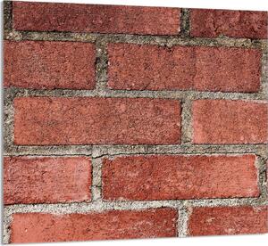 PIATTO IN VETRO PER CUCINA 65x60 Mattone