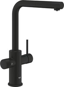 Miscelatore Grohe Blue Pure Minta Filter con doccetta estraibile Nero