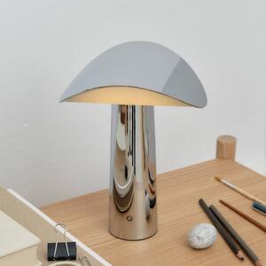 GEJST Lampada da tavolo di design Lium, dimmerabile, Cromo / Argento, Soggiorno / Sala da pranzo, Metallo, Moderno, Lampada da tavolo