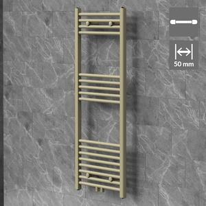 Asciugamani radiante LuxeBath Sahara, 500x1200 mm, beige, collegamento centrale, asciugamani radiante a pannello, porta asciugamani radiante per bagno