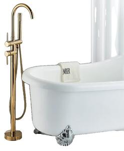 Rubinetto da bagno, bocca girevole a 360°, doccetta in ABS, Golden A