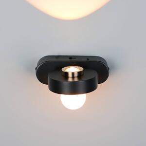 Trio Lighting Applique da parete Arpino, dimmerabile, Nero, Soggiorno / Sala da pranzo, Metallo, Moderno, Applique