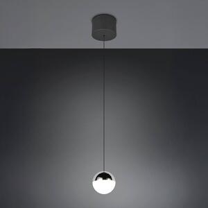 Reality Leuchten Lampada a sospensione Senta, Cromo / Argento, Soggiorno / Sala da pranzo, Plastica, Moderno, Lampada a sospensione