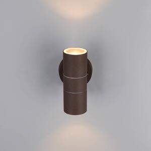 Trio Lighting Applique da esterni Turia, dimmerabile, Marrone / Ruggine, Alluminio, Moderno, Applique da esterni