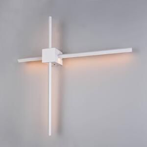 Trio Lighting Applique da parete Cassino, dimmerabile, Bianco / Opale, Soggiorno / Sala da pranzo, Metallo, Moderno, Applique