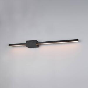 Trio Lighting Applique da parete Cassino, dimmerabile, Nero, Soggiorno / Sala da pranzo, Metallo, Moderno, Applique