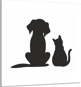 PIATTO IN VETRO PER CUCINA 60x65 Animali